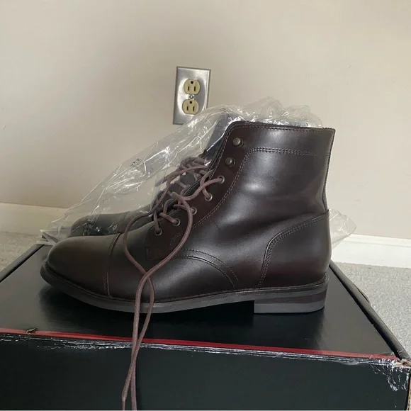 Wolverine Men BLVD Cap-Toe Boot Shoes - Size 7B Wolverine BLVD Cap Toe W990170 Mens Brown Leather Casual  main image 4